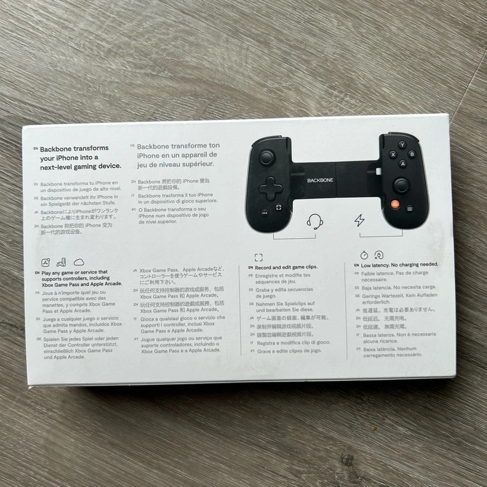 Black Mobile Gaming Controller for iPhone